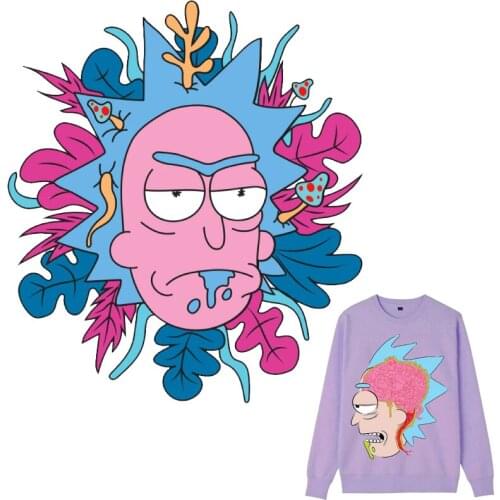 American Anime Patches Cartoon Thermal Stickers on Clothes Iron-on Transfers for Clothing Thermoadhesive Patch Diy Cute Applique