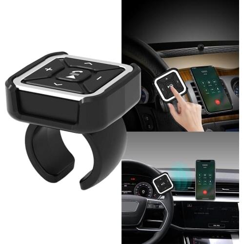 Bt009 Car Steering Wheel Bluetooth 5.0 Remote Control Media Button For Ios Android Phone Does Not Occupy Bluetooth Channel