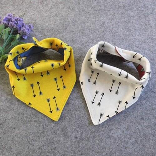 Baby Bibs Saliva Towel Colorful 2 Layers Bibs Burp Cloth Triangle Cotton Scarf Infant Bandana Baby Cloth Accessory Slabbetjes