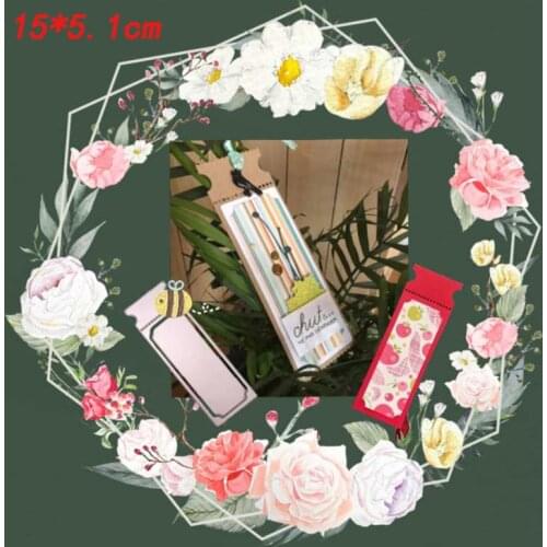 DIY metal cutting dies bookmark carbon steel knife die scrapbooking album frame mould stencil template marking deco dies