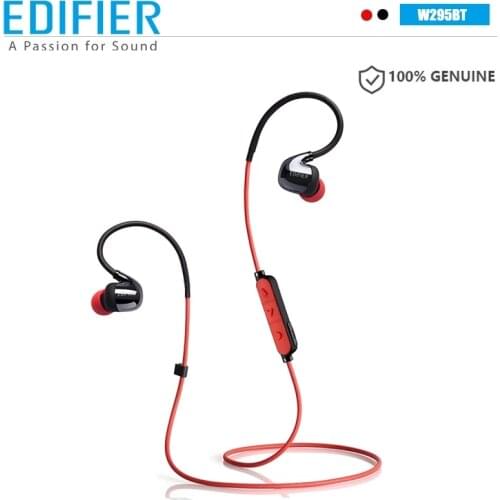 EDIFIER W295BT Wireless Bluetooth Earphones Outdoor Sport Wireless Headset Setereo Bass IPX4 Waterproof Neck Hanging Earphone