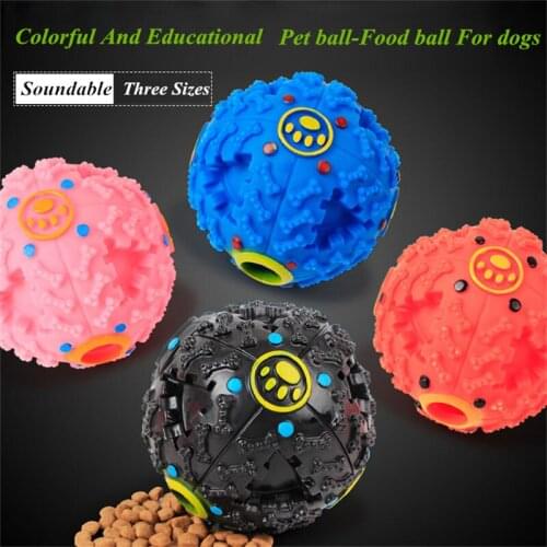 JCPAL Eco-friendly Pet Ball-Food Ball For Dog Intellectual Dog Training Dog Chew Toy Can Grind The Teeth And Make Strange Noise