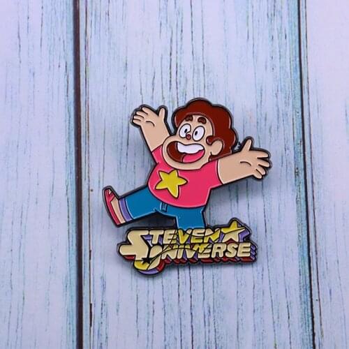Steven Quartz Universe Enamel Pin The Crystal Gems Power Brooch Wonderful Gifts For Children Cartoon Fans Badge