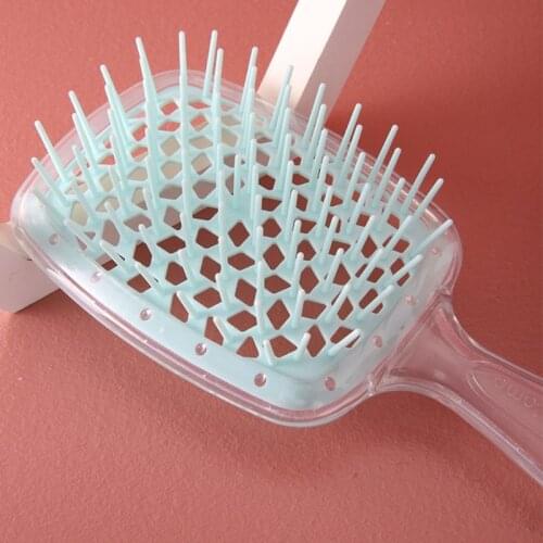 Wide Teeth Air Cushion Combs Women Scalp Massage Comb Hair Brush Hollowing Out Home Salon Use DIY Hairdressing Tool