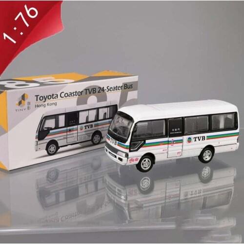 1/76 proportion lithography news station diecast alloy single-layer small bus vehicle model boys toys child kids gift collect