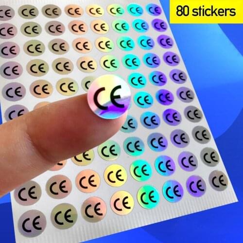 CE Certificated Marking Label Sticker Diameter 1cm Waterproof Color-Changing Stickers For Electronic & Home Appliance