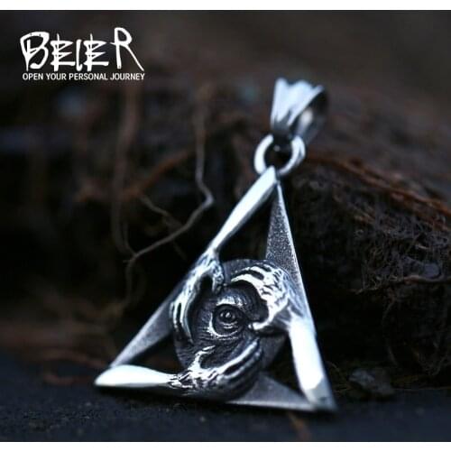 Stainless Steel Mystic Eye Of God Disc Pendant Chain Necklace men Jewelry LHP164