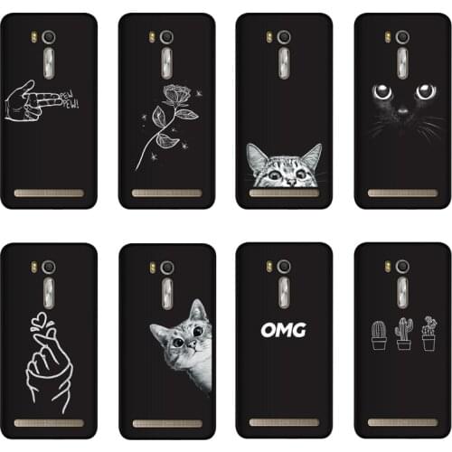 QAQsam Soft Silicone For Asus Zenfone Go ZB552KL Case Cover Painting For Asus Zenfone X007D Go ZB552KL Matte Phone Cases Funda