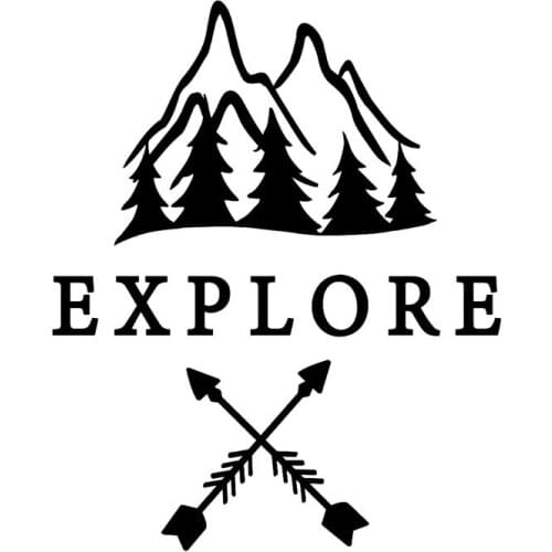 Explore The Mountains Creatively Look for Vivid Directions Car Stickers PVC Personality Fashion Body Windows Beautiful Decals