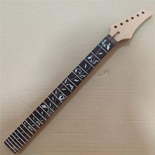 Unfinished mahogany Electric Guitar Neck 24 Fret Replacement for Ibanez style