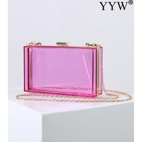 New Fashion Acrylic Box Clutch Bag For Women Ladies Wedding Party Handbag 2021 Vintage Small Wallet Clutch Purse Handbag
