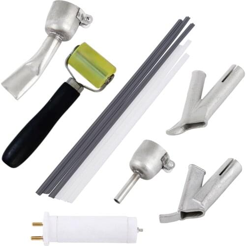 1600W Plastics Heat-Welders Hot Air Welding Machine Kit Tools Set With Welding Speed Nozzle & Roller Rod Temperature regulating