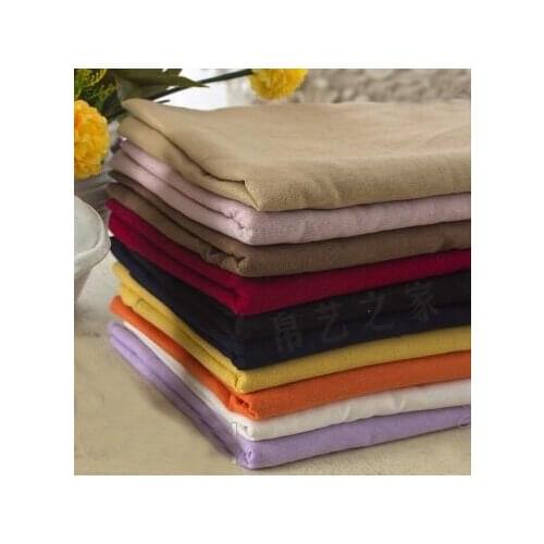 YY DIY Washed Crepe Thin 55%Linen 45%Cotton dress Cloth fabric home textiles Baby tilda plain weave fabric for sewing Curtain