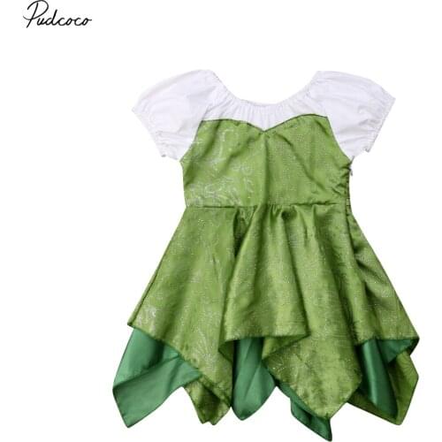 Pudcoco Princess Wedding Dance Birthday Dress Little Girls Sparkly Stage Dress