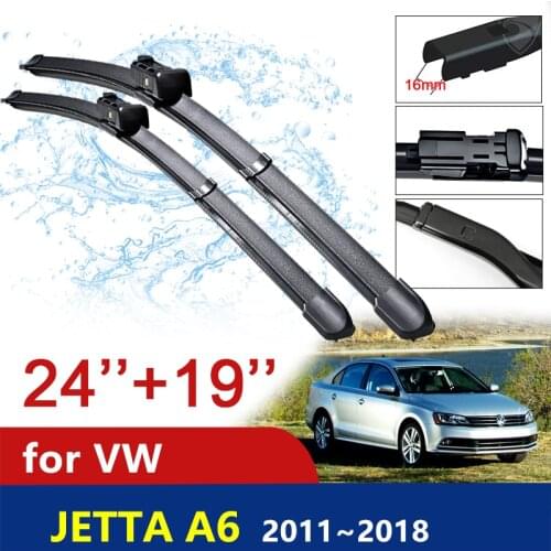 Car Wiper Blade Windscreen for Volkswagen VW Jetta A6 5C6 Mk6 6 2011~2018 Front Windshield Wipers Car Accessories 2012 2013 2014