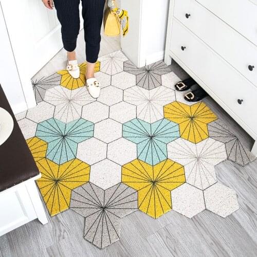 Extra Durable Front Door Mat Diamond Plaid Rug Entry Non-Slip Waterproof Doormat Outdoor Indoor Easy Clean Door Rug Entryway