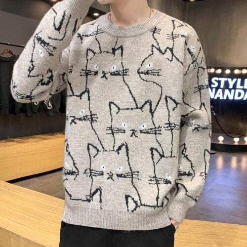 2020 Winter New Arrivals Thick Warm Mens Sweaters O-Neck Sweater Men Brand Clothing Knitted Winter Pullover Men jersey hombre