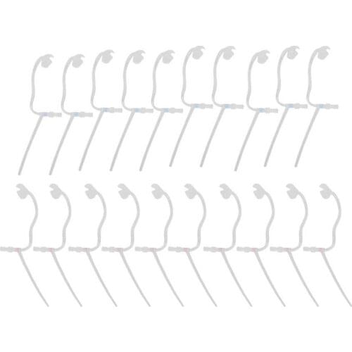 20pcs 107 Hearing Replacement Tubes Left Right Ears Hearing Aid Slim Tube Health Care Accessory