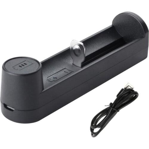 Universal USB Rechargeable Battery Charger for 3.7V Li-ion 10440/14500/14650/16340/17500/17670/18350/18500/18650 battery cells