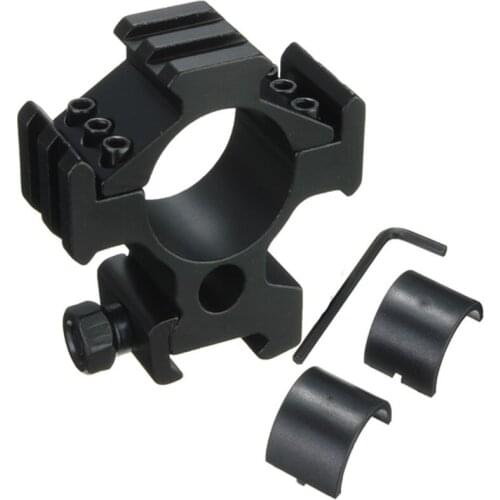 Rifle Laser Flashligh Hunting Tri-Rail Tri Side Picatinny Rail 20mm Rail Mount 25.4mm/30mm Ring Weaver