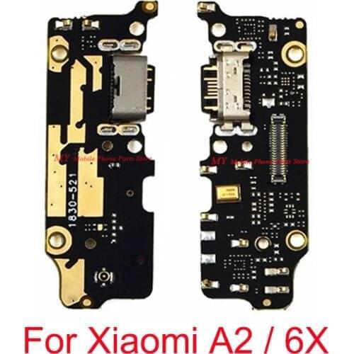 10PCS USB Charging Port Board Dock Flex Cable For Xiaomi Mi A2 6X MIA2 MI6X Charger Port Connector Board Flex Cable Repair Parts