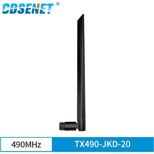 2pc/lot 490MHz Rubber Antenna Radio Antenna SMA-J Interface High Gain 3dBi Flexible Omnidirectional Aerial CDSENET TX490-JKD-20