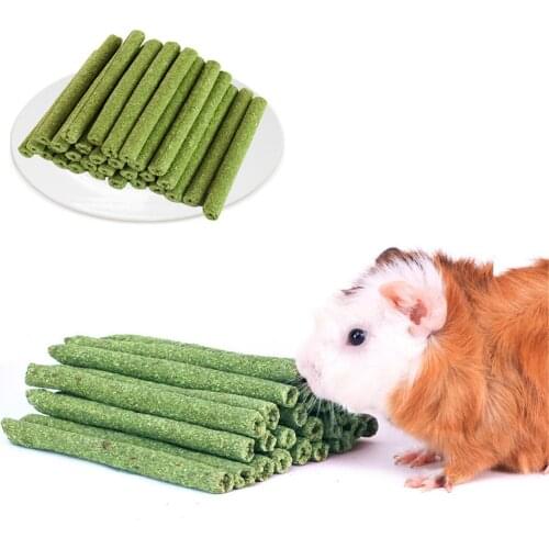Small Pets Molar Teeth Grinding Toys 30pcs Rabbit Hamster Alfalfa Grass Stick Training Play Interactive Handmade Guinea Pig Toy