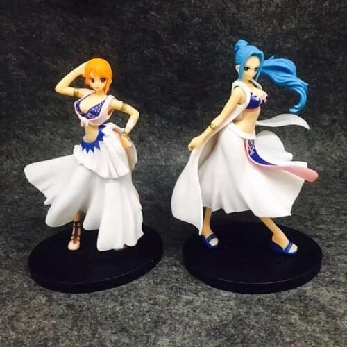 Anime One Piece DX GIRL Nami Neferutari Vivi Princess Action Figure Model Toys Decoration Childrens Gifts Collectibles Unisex