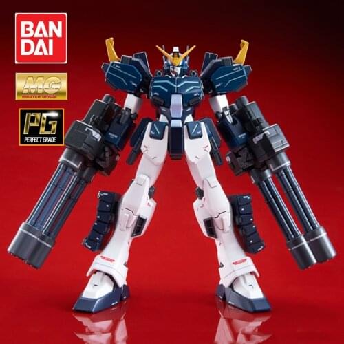 BANDAI PB MG 1/100 XXXG-01H2 Gundam Heavyarms Custom Model Kids Assembled Robot Anime Action Figure Toys Demon Slayer