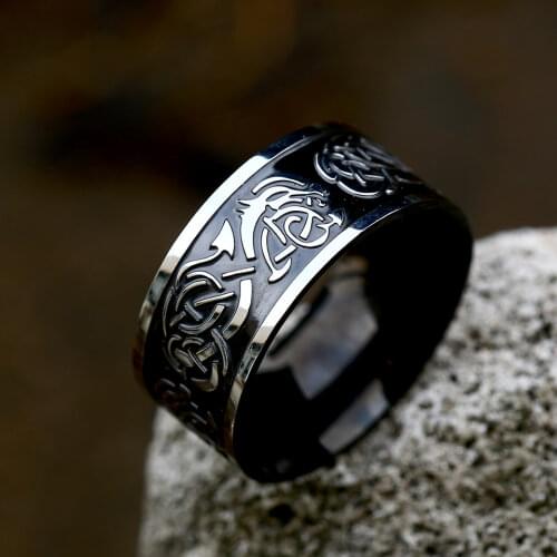 Beier new store 316L stainless steel Classic punk animal Viking ring high quality jewelry LLBR8-712R