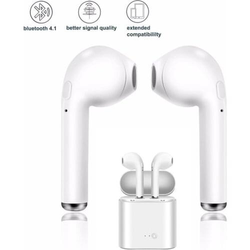 I7s TWS Wireless Earphones Bluetooth headphones sport Earbuds Headset With Mic Earpiece For Iphone Xiaomi Samsung Huawei oppo
