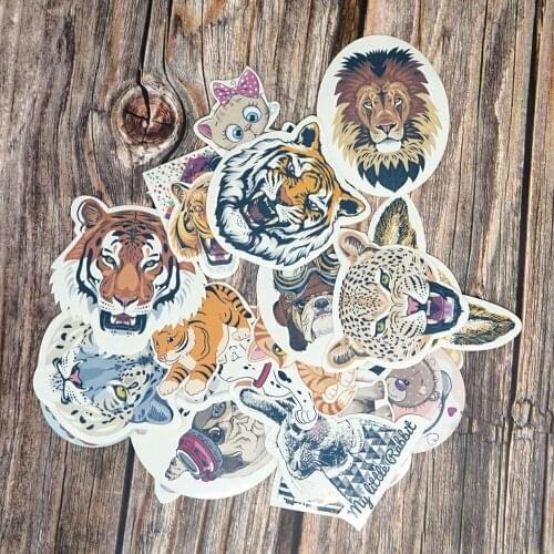 Cool Animal Stickers Scrapbooking Kawaii Gifts Stickers DIY Funny Stickers Kids Classic Toys