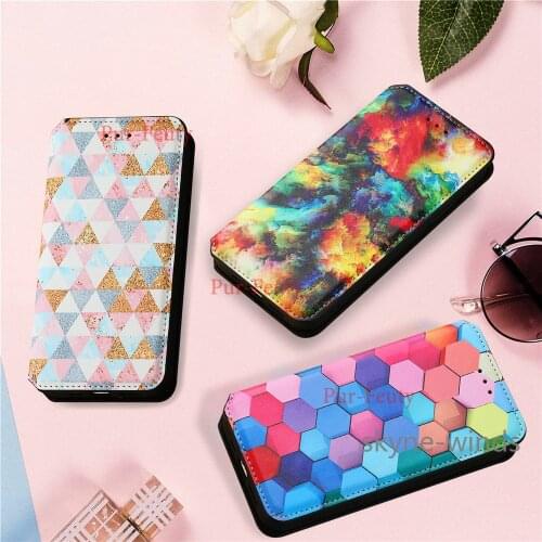 For Samsung Galaxy A12 A52 A72 5G painting leather magnetic case flip wallet stand phone holder cover For SM A 12 52 72 coque