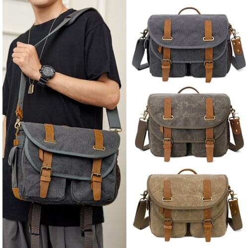 M453 New Vintage Waterproof Batik Canvas Massenger Bag Shoulder Case Digital Camera DSLR Bags SLR Handbags for Canon Nikon Sony