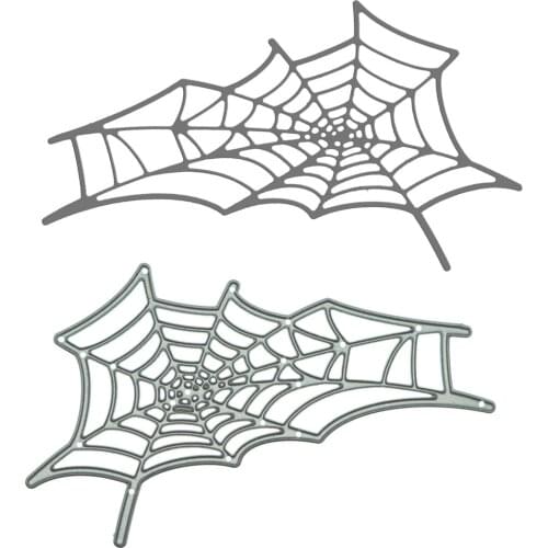 Large Size Spider Web Cobweb Metal Cutting Dies Handcraft DIY Halloween Invitation Card Scrapbook Decorative Craft Paper Cutter
