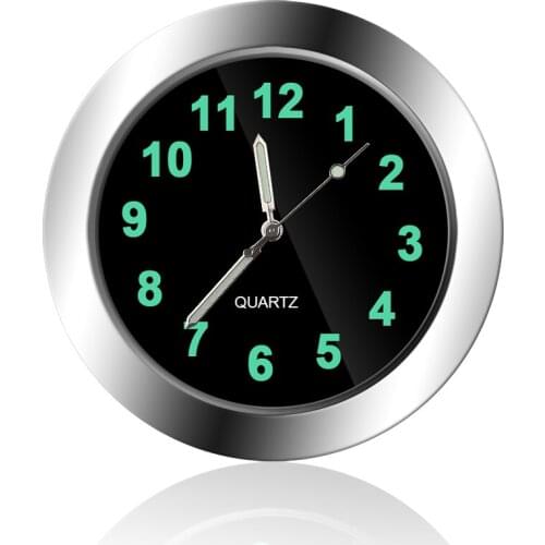 Mini Car Clock Portable Air Vent Quartz Needle Universal Accessories With Clip Round Outlet Auto Interior Gauge