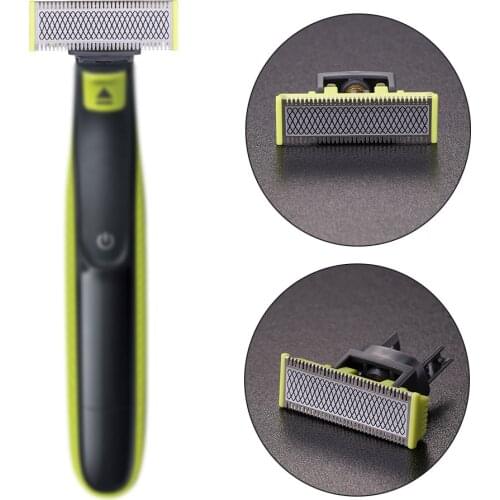 Men Manual Beard Shaver Head Razor Replacement Blade Beard Trimmer Shaver Blades Spare Parts for Philips One Blade Razor Shaver