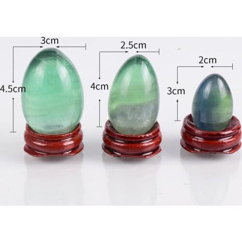 Fluorite Yoni Egg Natural Stone Massage Set Undrill Crystal Ball Vaginal detox Training Your Pelvic Floor Kegel Yoga Exercise