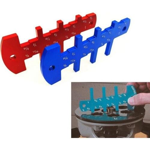 New Inch Cutter Head Height Ruler Measuring Gauge Tool for Table Saw Milling Machine Flip-Chip Engraving Woodworking DIY Tool