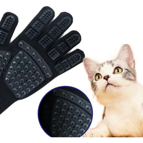 Cat grooming Glove for Cats Wool Glove Pet Hair Deshedding Brush Comb Glove For Pet Dog Cleaning Massage Glove For Accessories