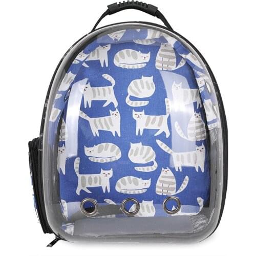 Cat Bag To Go Out Portable Cat Backpack Space Pet Cabin Shoulder Cat Stray Cat Go Out School Bag Cat Bag Transparent Backpack