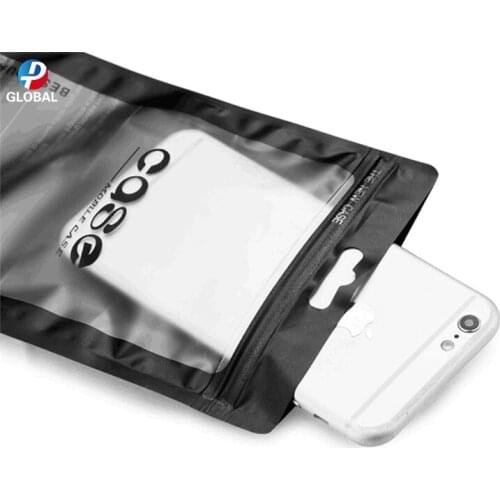 D&P 300ps White / Black translucent Zip lock Plastic Retail Poly storage bags Grocery Craft Electronic Self Seal Packaging Pouch