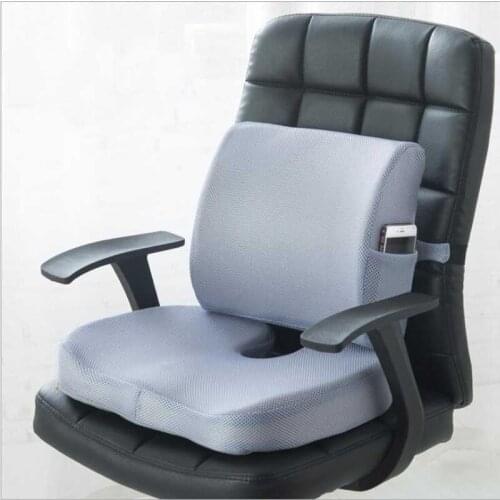 Car Seat Cushion Coccyx Orthopedic Memory Foam Seat Massage Chair Back Cushion Pad Office Massage Cushion