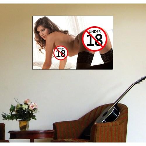 Hot Young Girl Canvas Painting Adult Model Posters and Prints Wall Art Picture for Living Room Decor No Frame