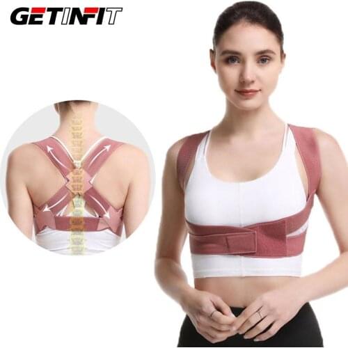 Getinfit Posture Correction Back Support Belt Adjustable Corset For Posture Clavicle Spine Back Shoulder Posture Corrector