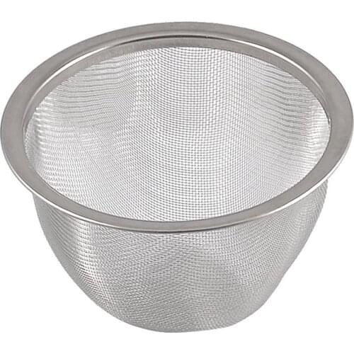 Teapot Strainer Diameter Metal Mesh Tea Leaves Spice Strainer Basket 80mm