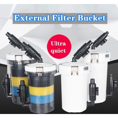 Aquarium Canister Filter External Fish Tank Bio Filter with Water Pump, Power Filter for Fish Tank Aquarium Pond