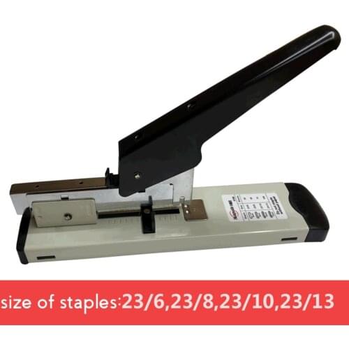 Heavy Duty 120 Sheets Stapler With Ruler, Adjustable Binding Thickness Metal Paper Stapler Fit Staples 24/6, 23/8, 23/10, 23/13