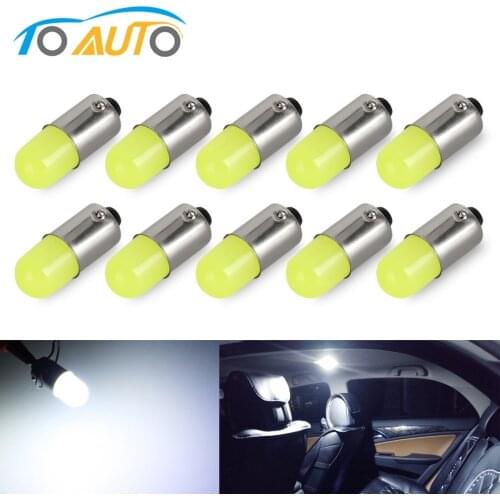 10PCS BA9S LED Bulb T11 H6W T4W LED Bulbs Auto Dome Light Clearance Lights 3D COB Car Interior Reading Lamp DC12V Pure White