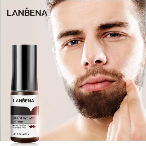 LANBENA Beard Growth Serum Preventing Baldness Consolidating Achieve Fuller Anti Hair Loss Nourish Roots thicker Hair Care 20ml
